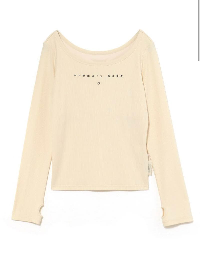 ANDMARY Mybebe logo tops アイボリー お値下げ不可