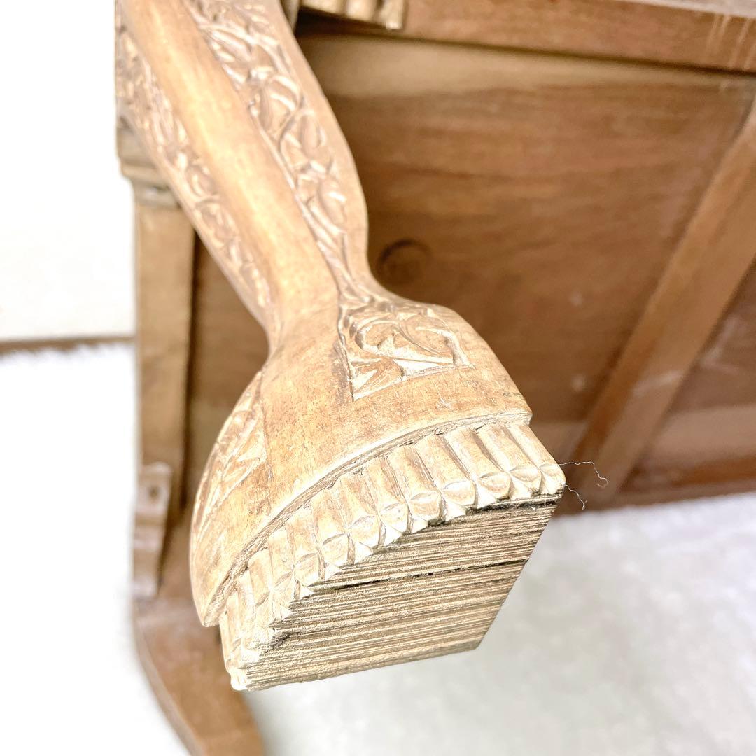 アンティーク 猫脚 猫足 家具 アジアン ローテーブル ガラス板83×45×37