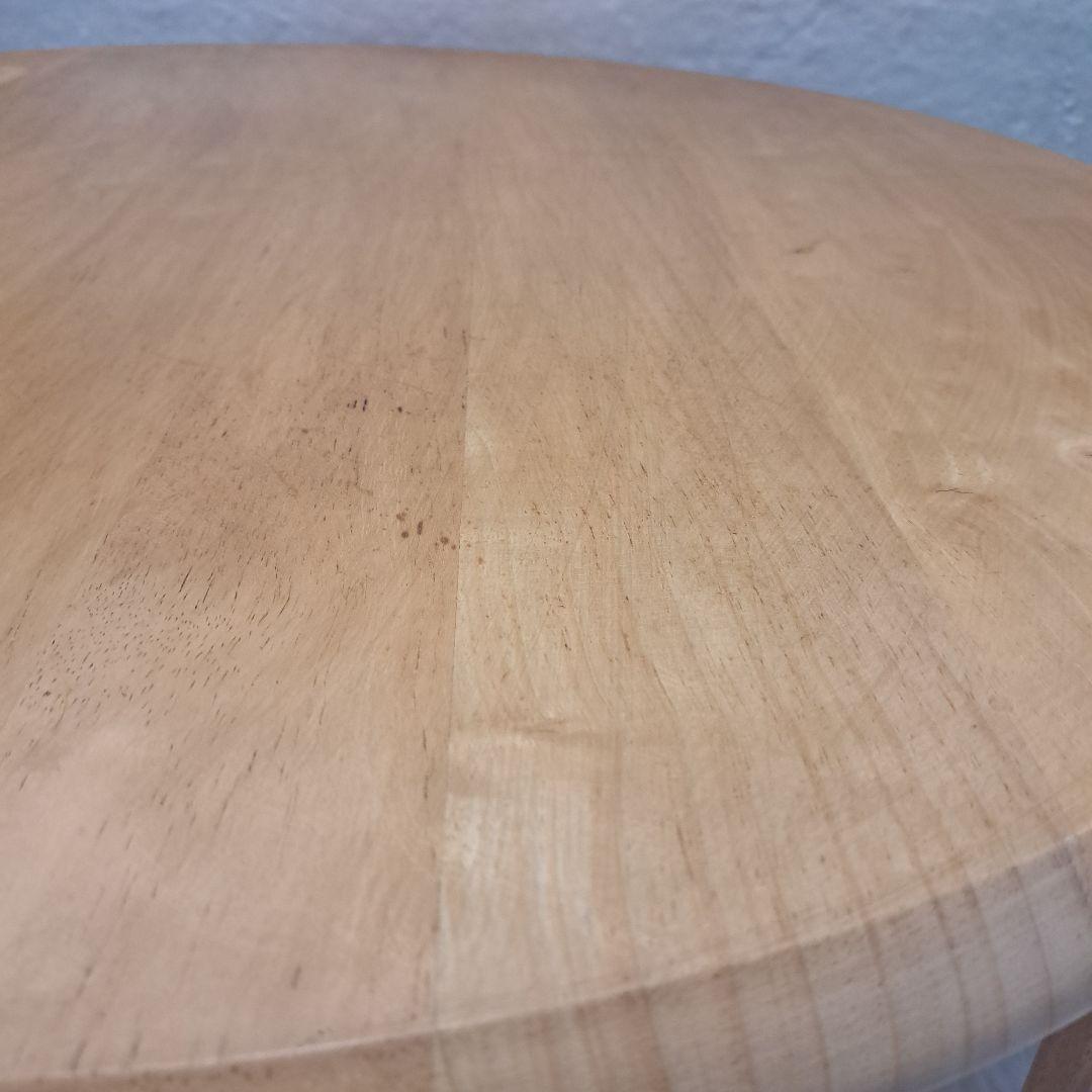 円卓　ちゃぶ台　テーブル 折りたたみ脚 木製 座卓 丸　80cm