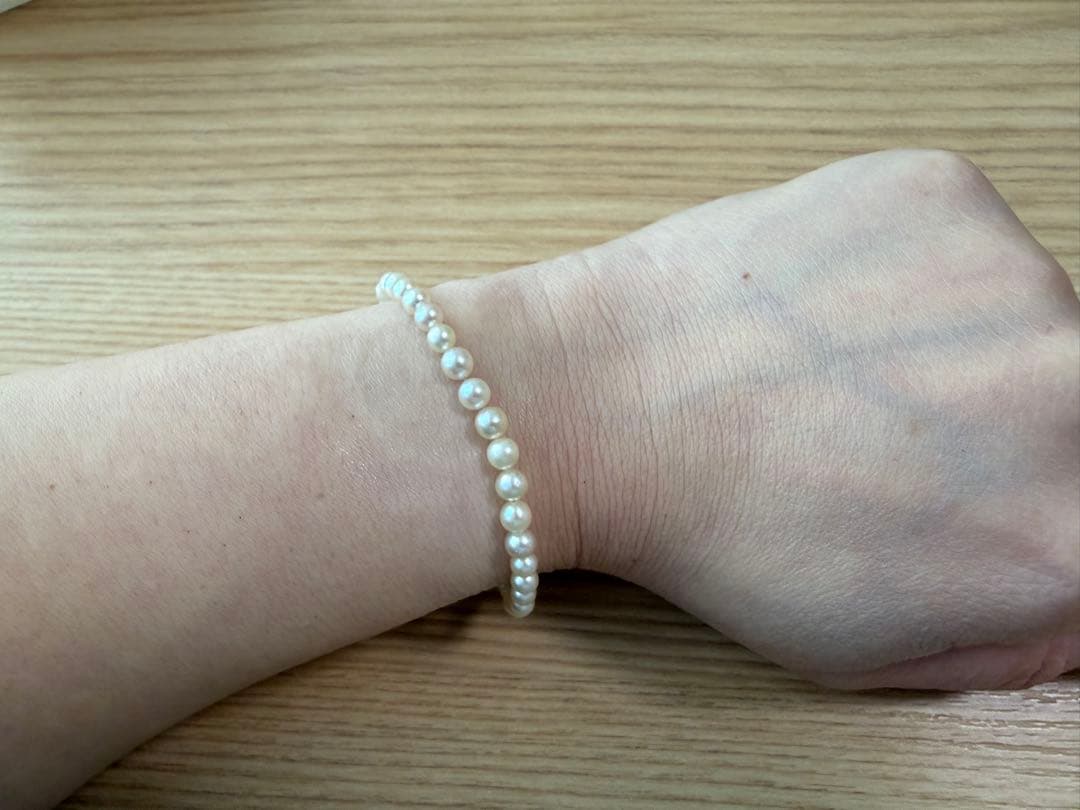 【最終価格】agate パールブレスレット