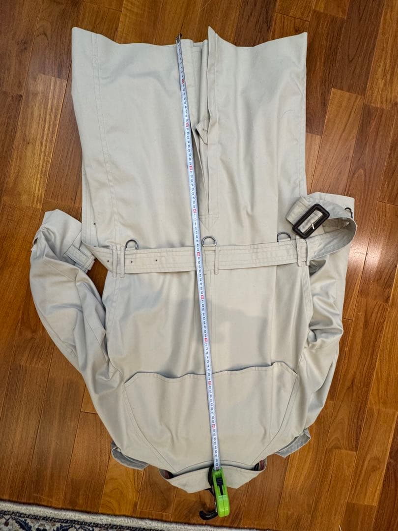 バーバーリー　ライトベージュ トレンチコート ダブルブレスト