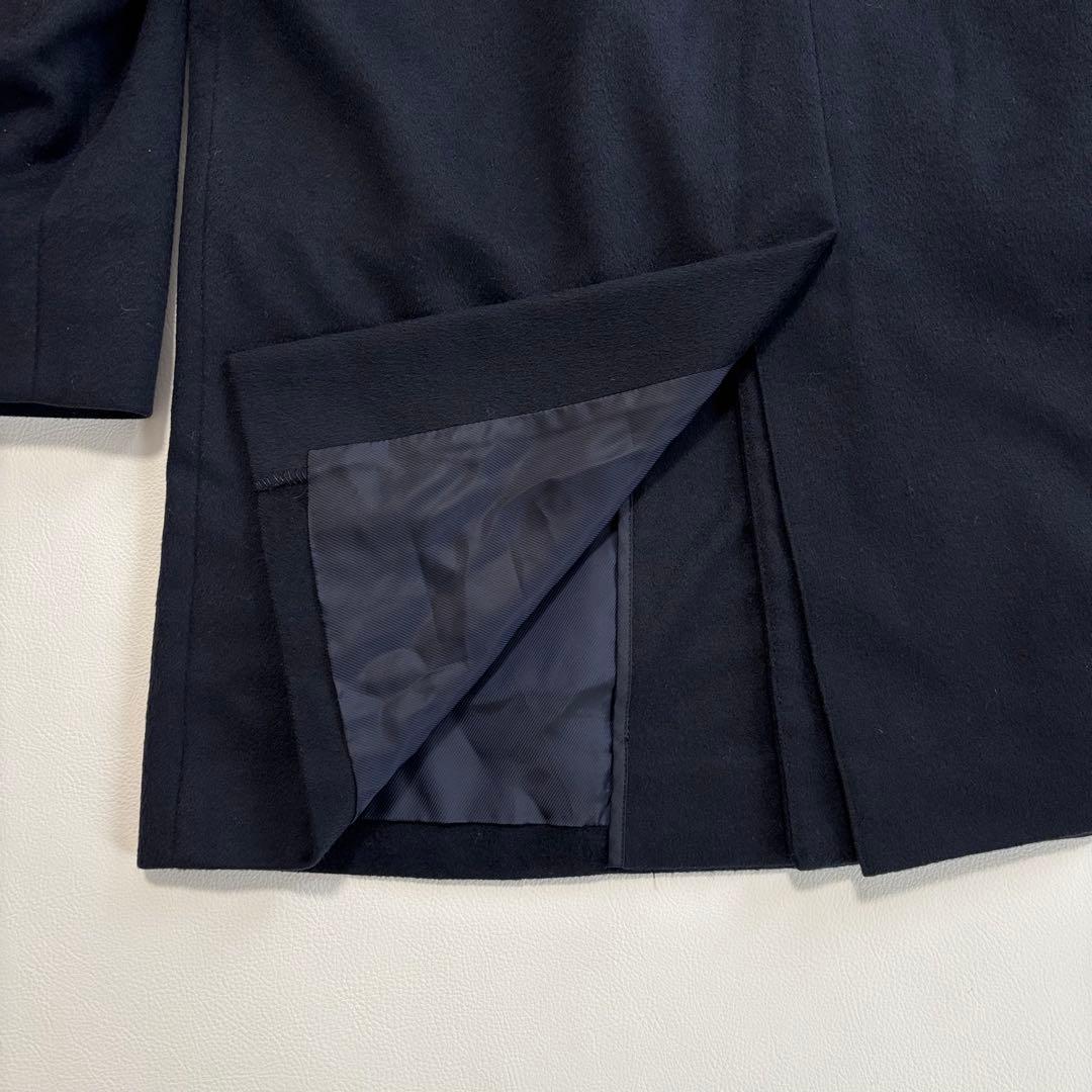 美品 野海 エルメネジルドゼニア カシミヤ100% チェスターコート M 紺色