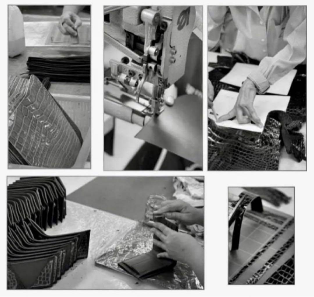 クロコダイル 長財布 547シャイニング メンズ ワニ革