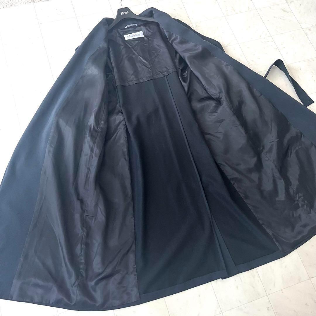 美品♡白タグ♡マックスマーラ スプリングコート ガウン ベルト とろみ 40