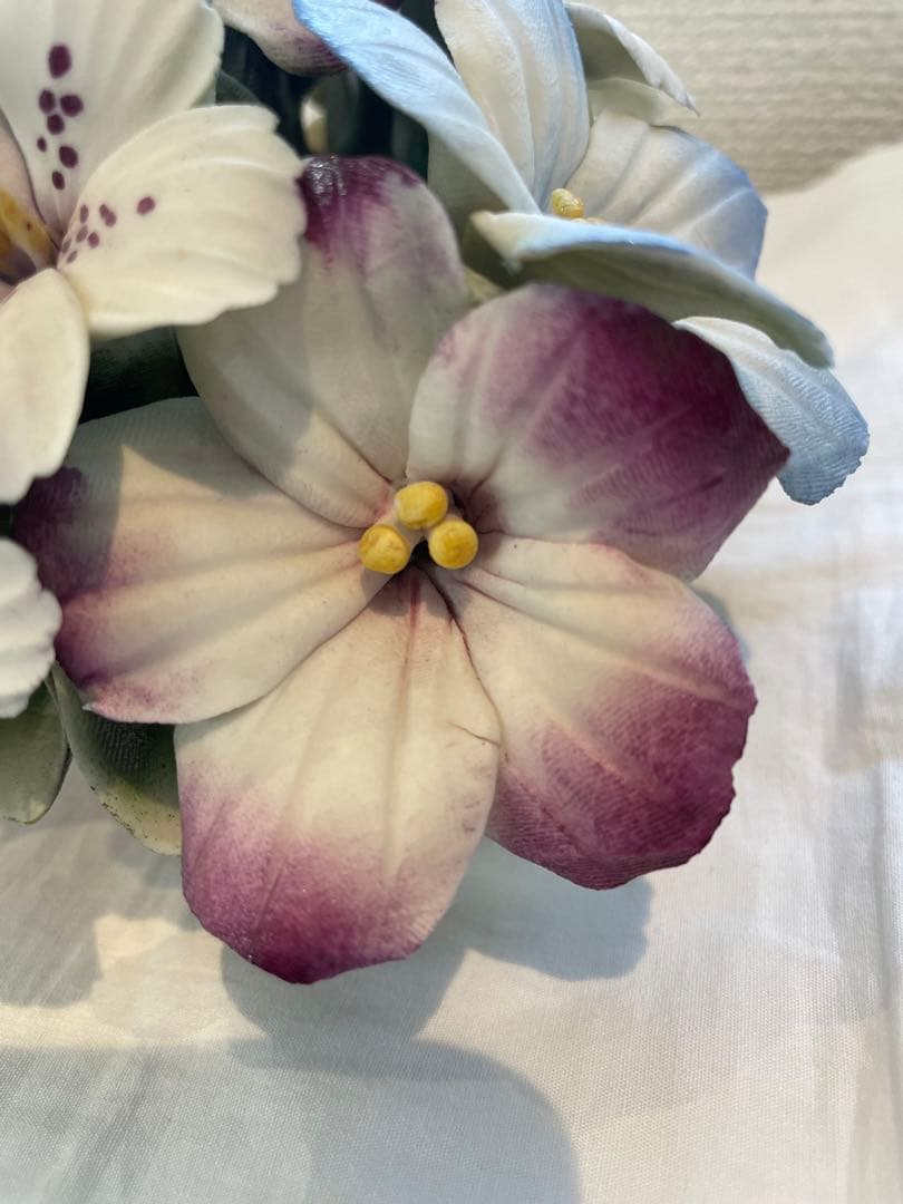 CAPODIMONTE カポディモンテ サバスターノ 陶花 フラワーバスケット