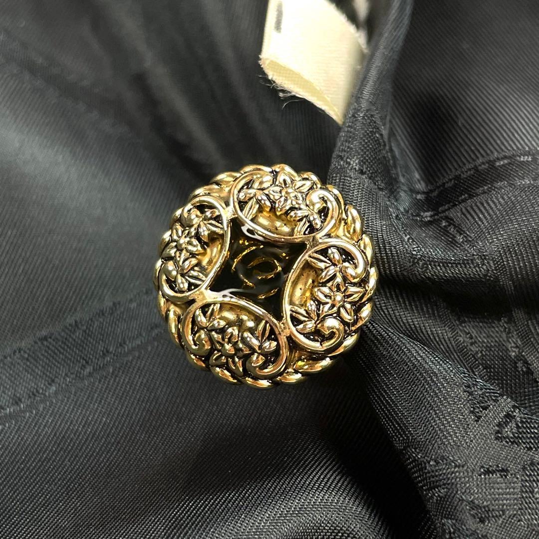 【最高級】 90s 本革 ヴィンテージ 刺繍 金ボタン レザージャケット 極美品