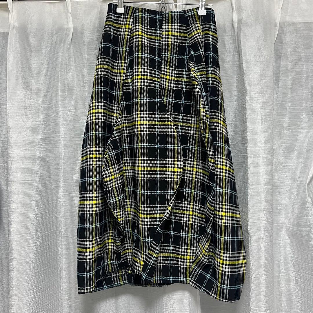 ENFOLD チェックバルーンスカート