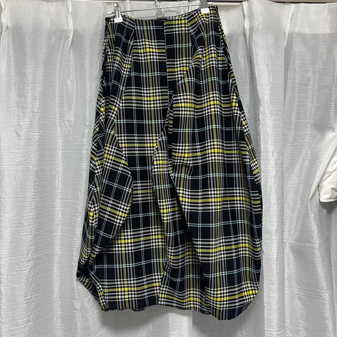 ENFOLD チェックバルーンスカート