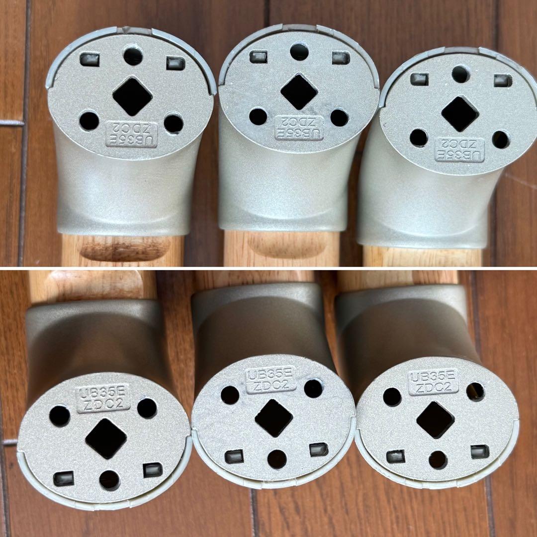 エコ手すり 6本セット　木製　縦横両用　転倒防止　歩行補助　介護