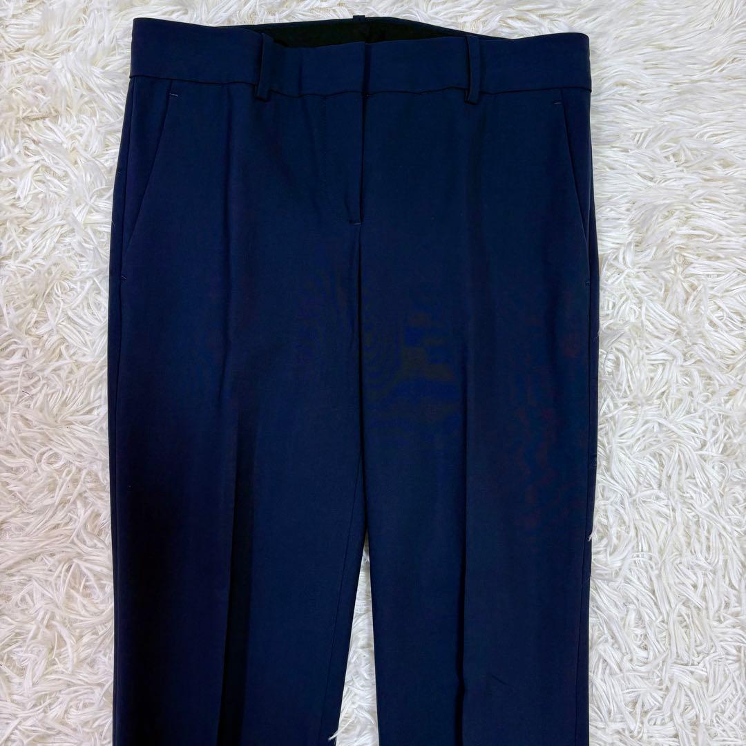 極美品 Theory セットアップ パンツスーツ MS相当 ネイビー １つボタン
