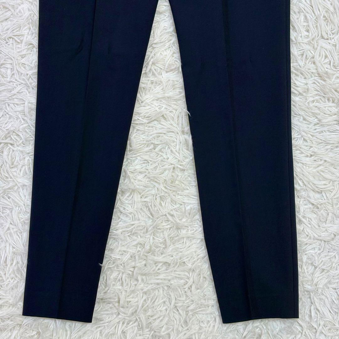 極美品 Theory セットアップ パンツスーツ MS相当 ネイビー １つボタン