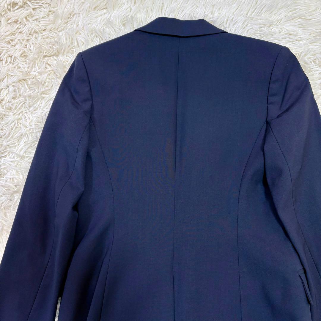 極美品 Theory セットアップ パンツスーツ MS相当 ネイビー １つボタン