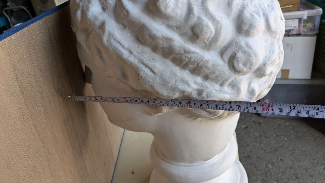 古典的プラスター彫刻の頭像　パルテノン首像　中古品