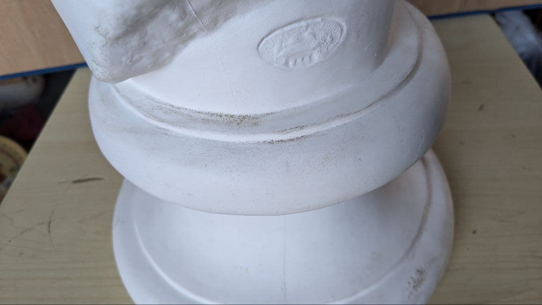 古典的プラスター彫刻の頭像　パルテノン首像　中古品