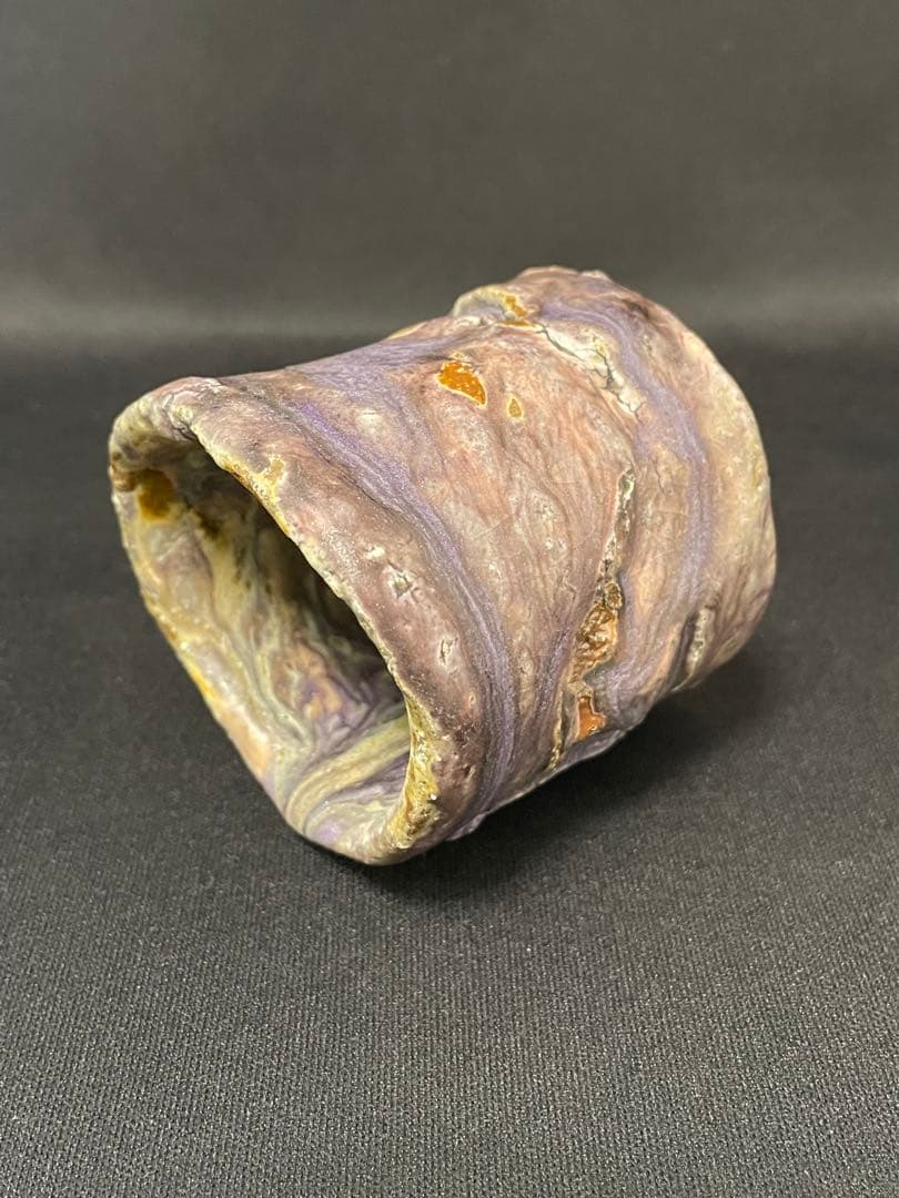 【値下】大西雅文　丹波紫釉ぐい呑