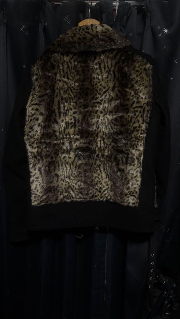 ジャケット・アウター archive no id leopard fur jacket grunge
