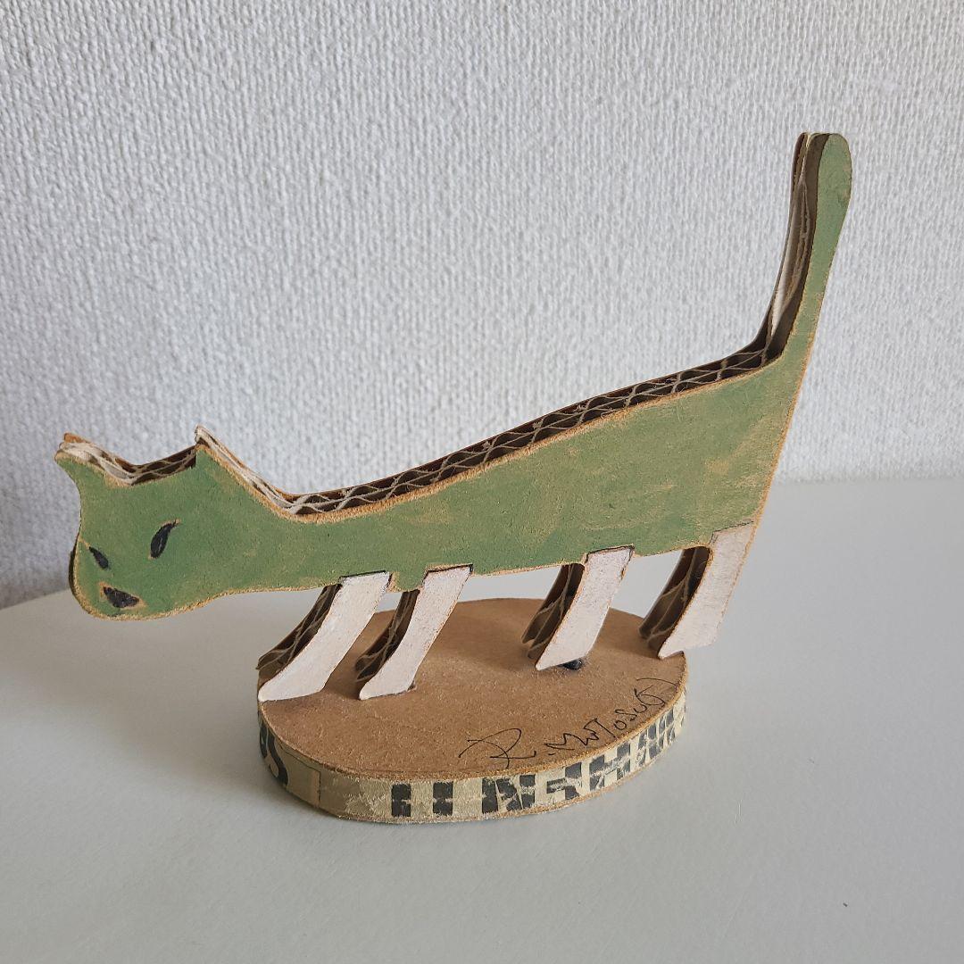 本杉琉　ダンボールアート　猫　２個セット