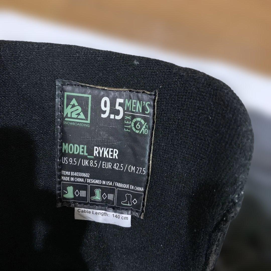 K2 RYKER スノーボードブーツ 男性用(27.5cm)