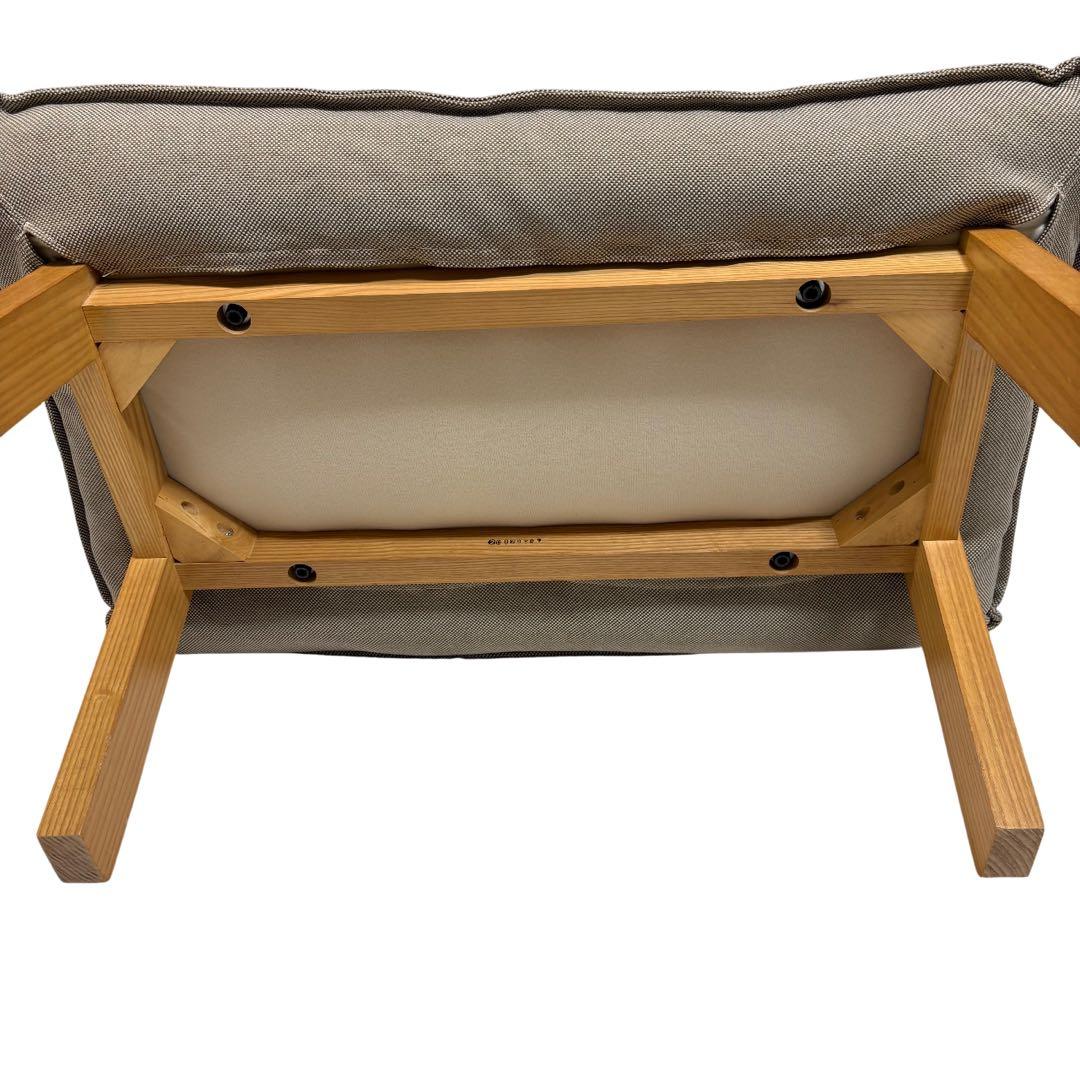 【美品】無印良品　ハイバックリクライニングソファ用「オットマン」