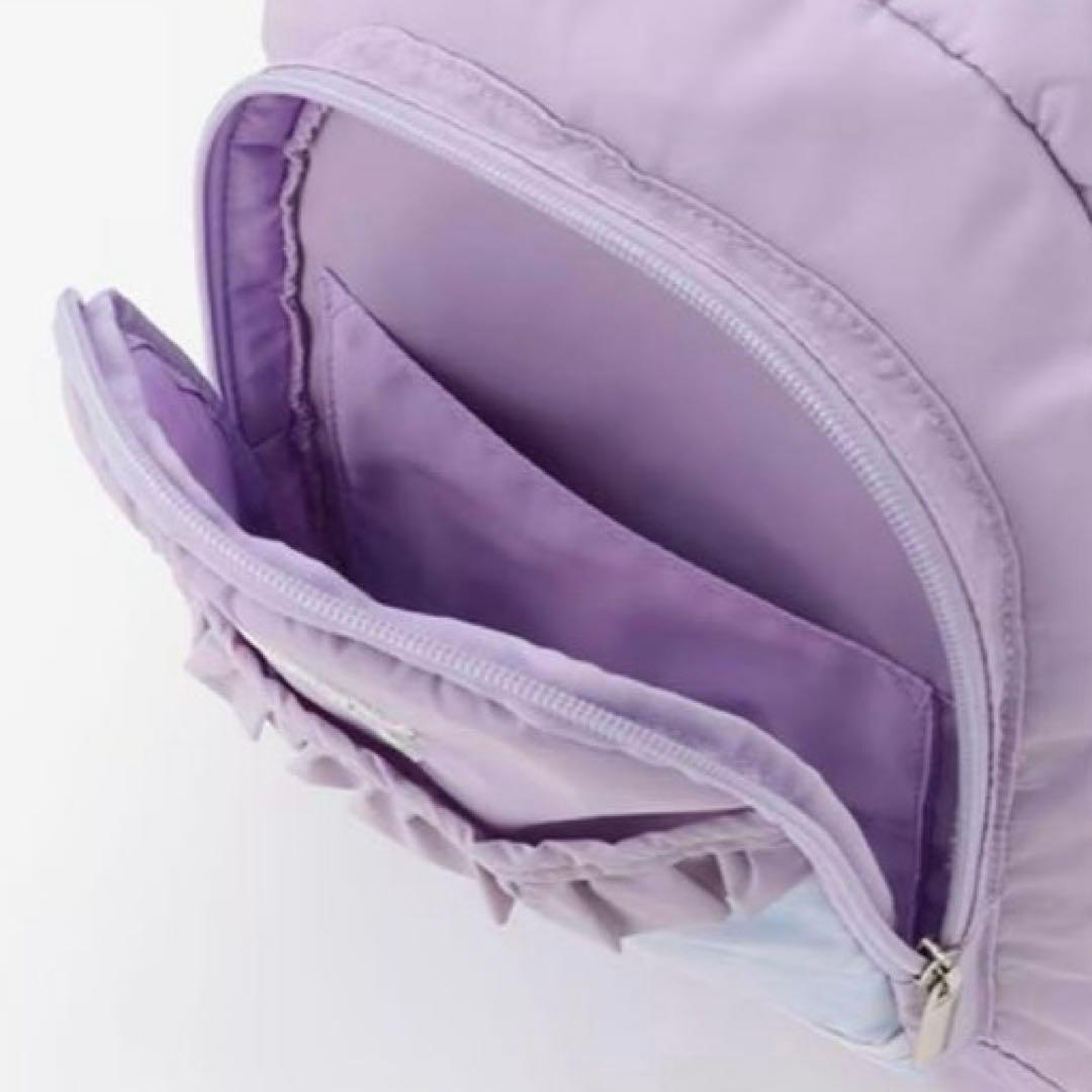 メゾピアノ シャボン玉ユニコーン柄　ナイロンリュック　中