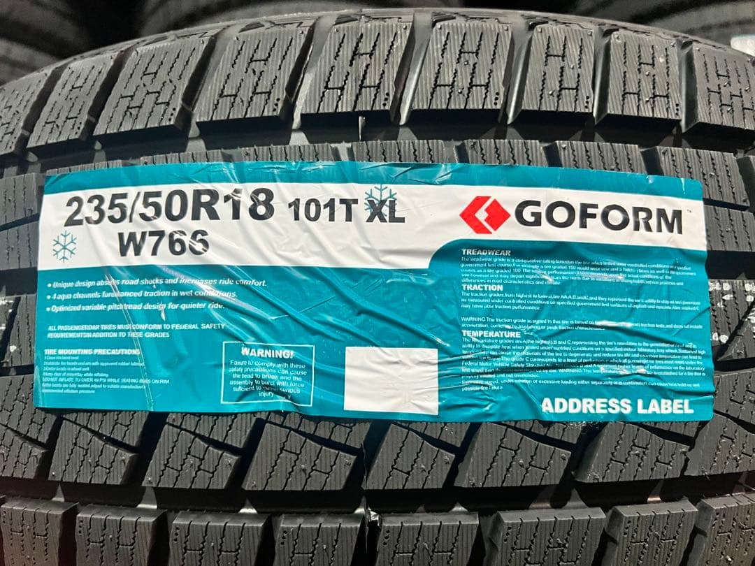 新品激安アルファードスタッドレスタイヤ 4本セット235/50R18 25年