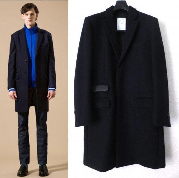 定価6.9万 ミスタージェントルマン ウール メルトン チェスターコート M