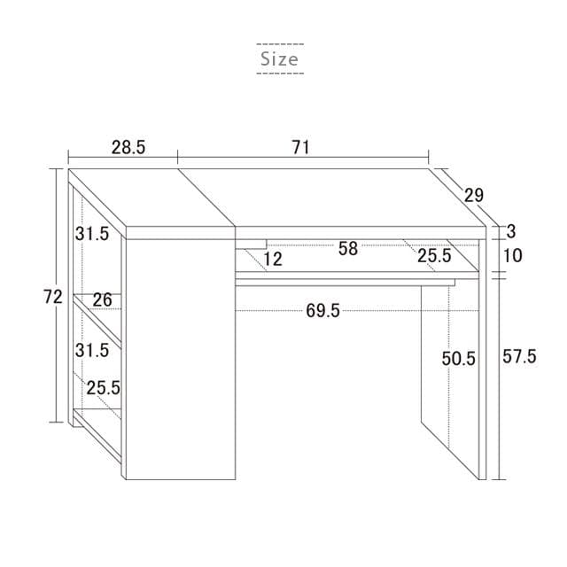 【新品・送料無料】ＰＤデスク　ブラック／ホワイト／ウォールナット