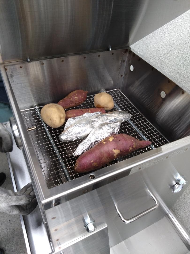 「炭」屋台 学園祭 お祭り グランピング 移動販売 焼き芋機 焼きいも器　KG3