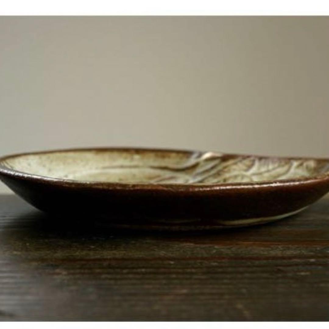 【よしざわ釜】oldwhite 白鳥の小皿＜金彩＞