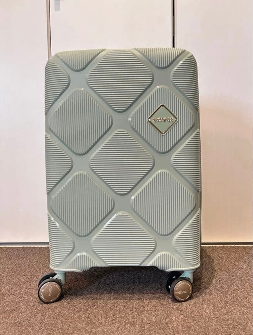 ☆ほぼ新品☆35/42L アメリカンツーリスター パステルグリーン機内持ち込み可