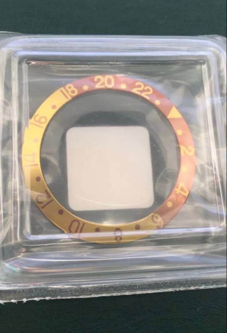 レア純正ロレックス ベゼルインサートGMTマスター茶壷1675/3 16753