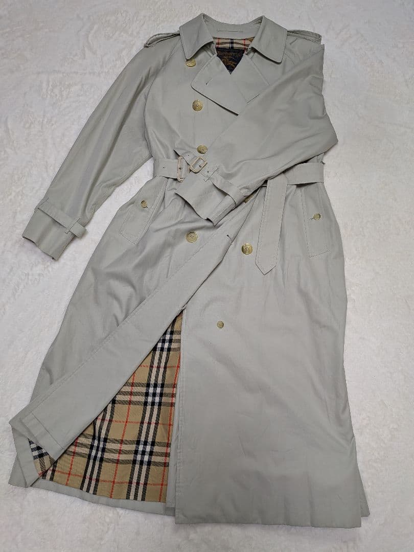 【美品】バーバリー　クラシックトレンチコート　ノバチェック　欠品無し