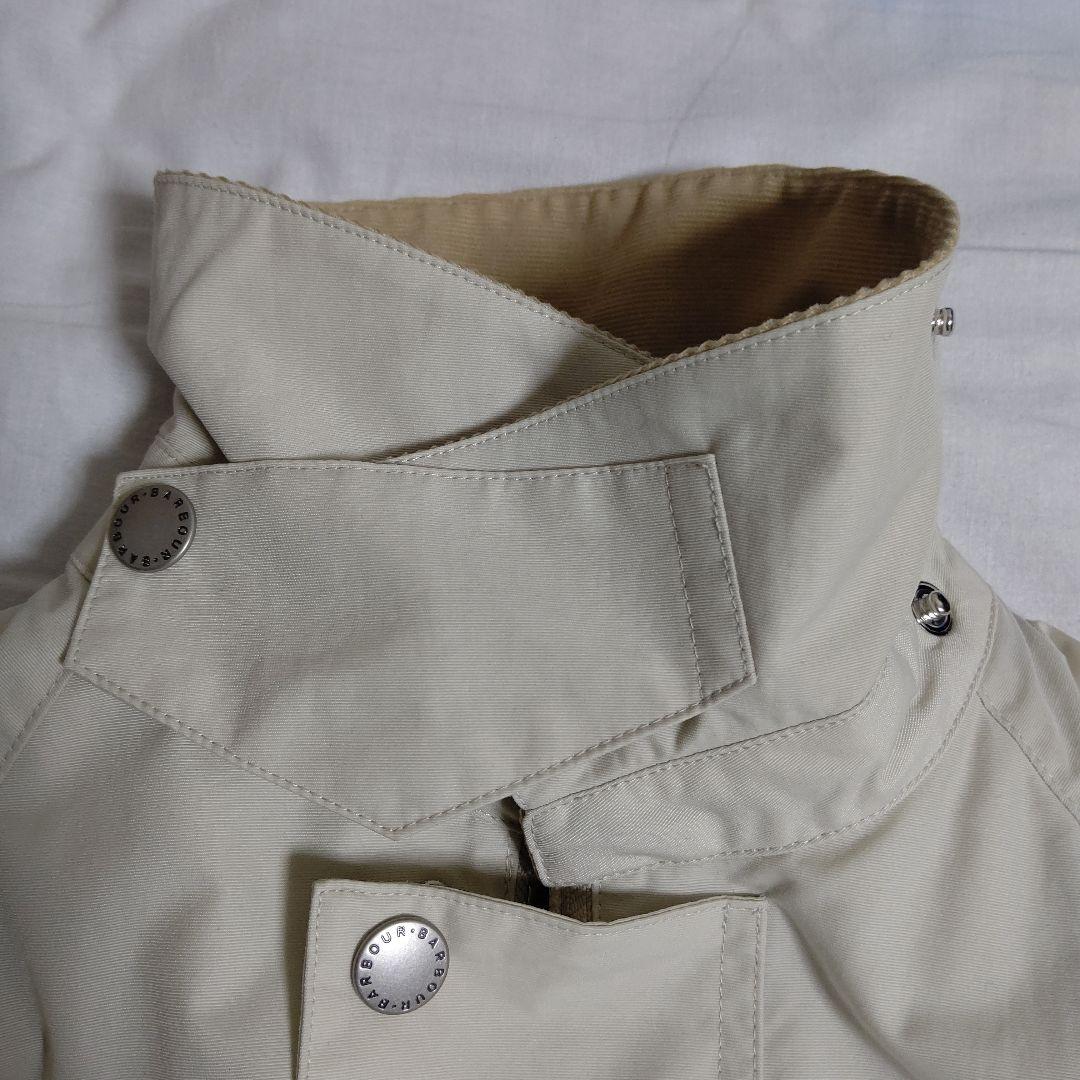 Barbour スプリングコート ホワイト ベージュ