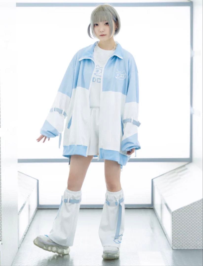 ACDC RAGドットネコジャージ　ジャケット　ショートパンツ　レッグウォーマー