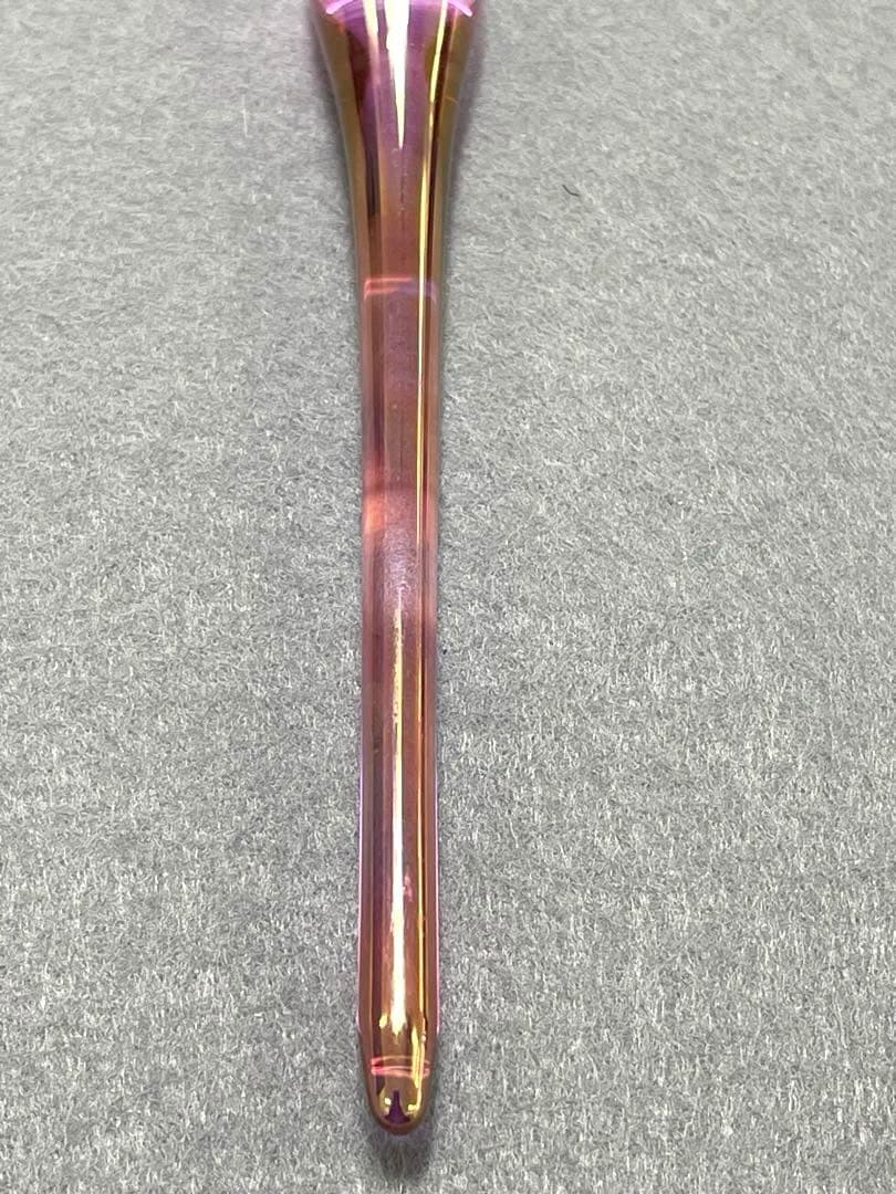 【美品】ガラス工房aun （アウン）ガラスペン 2本セット（マーブルF・太陽B）