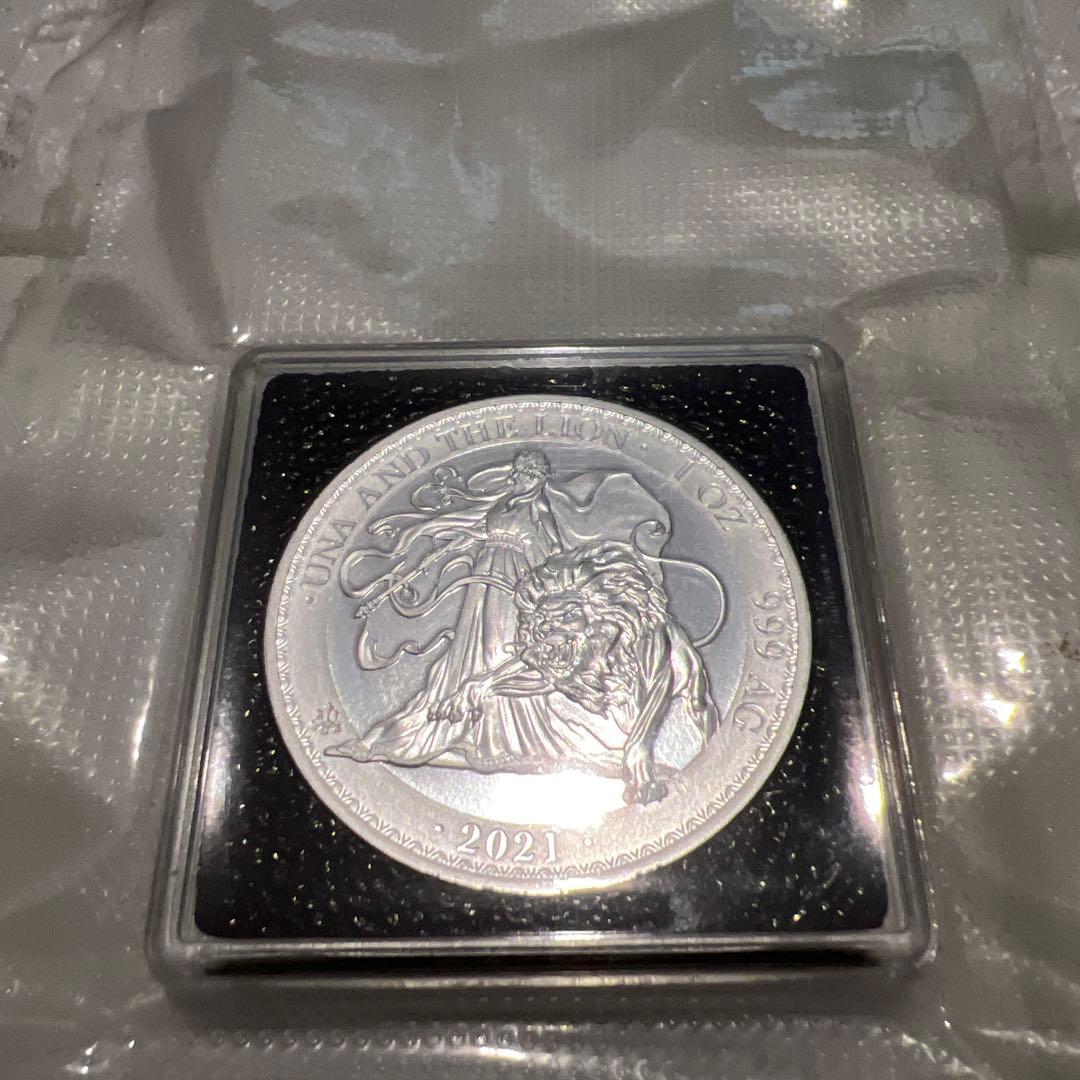 銀貨　99.9% 純銀　シルバー　ウナ　ライオン　銀貨　ブリタニア　セントヘレナ