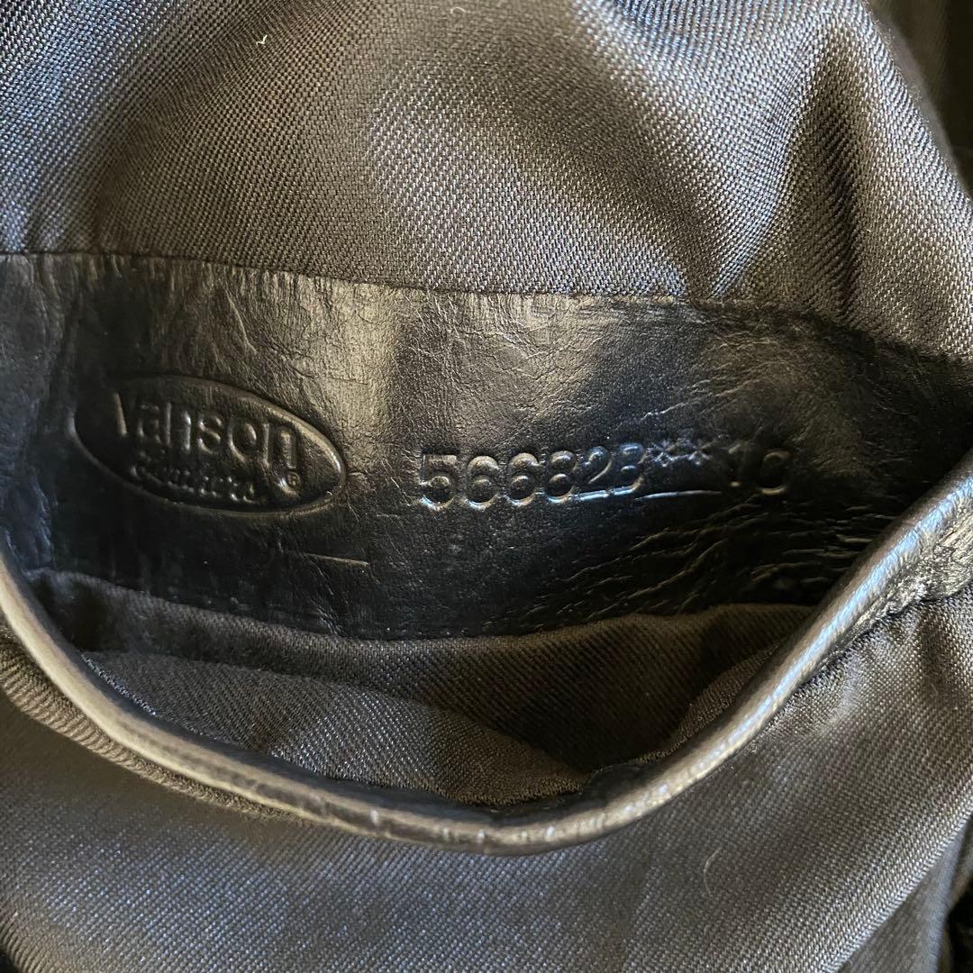 【美品】バンソン　タイプB ライナー付　シングルライダース　34 ブラック