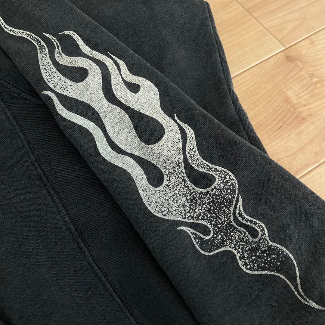 レア GALLERY DEPT 21AW FLAMES HOODIE ブラック