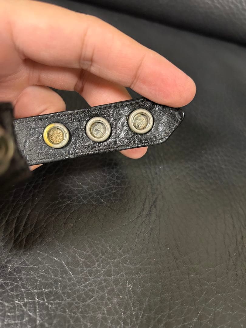 クロムハーツ　3ボタン2スナップ　レザーブレスレット　CHROME HEARTS