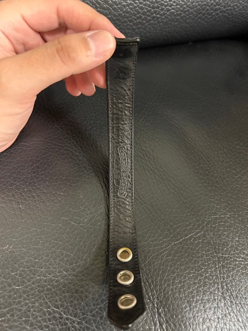 クロムハーツ　3ボタン2スナップ　レザーブレスレット　CHROME HEARTS