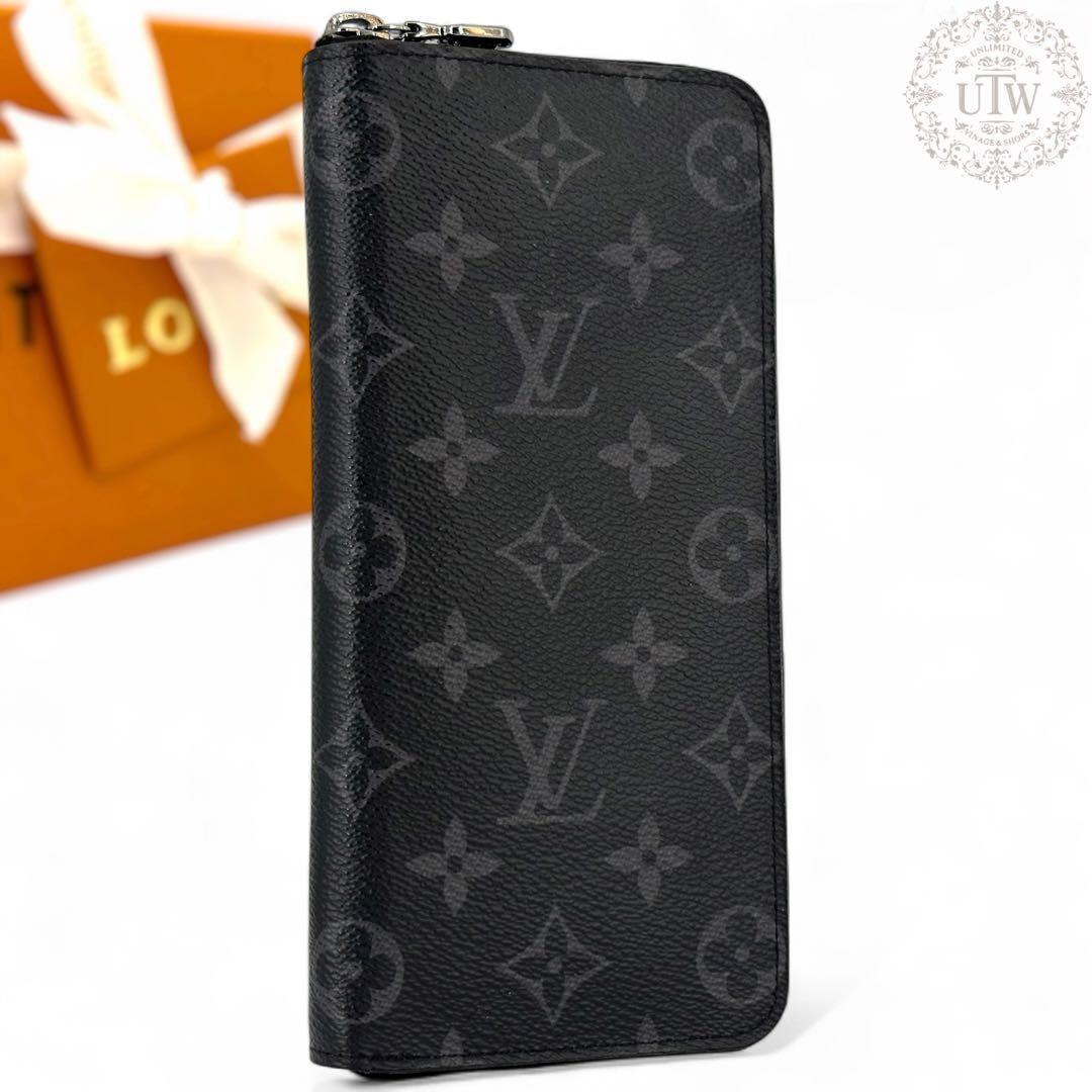 新型 IC　ルイヴィトン　エクリプス　ジッピーヴェルティカル　ブラック　財布