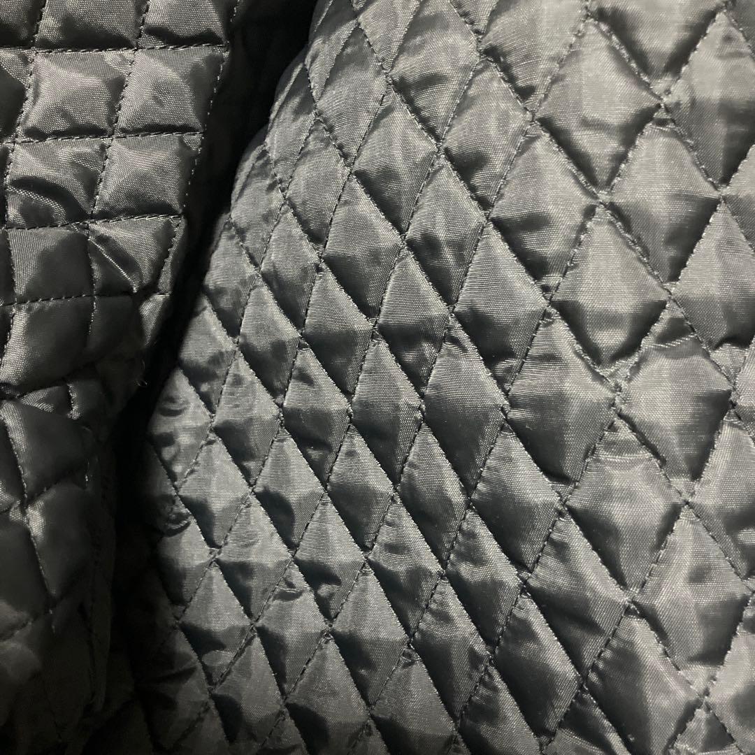 Schott ナイロン製シングルライダースジャケット M 黒