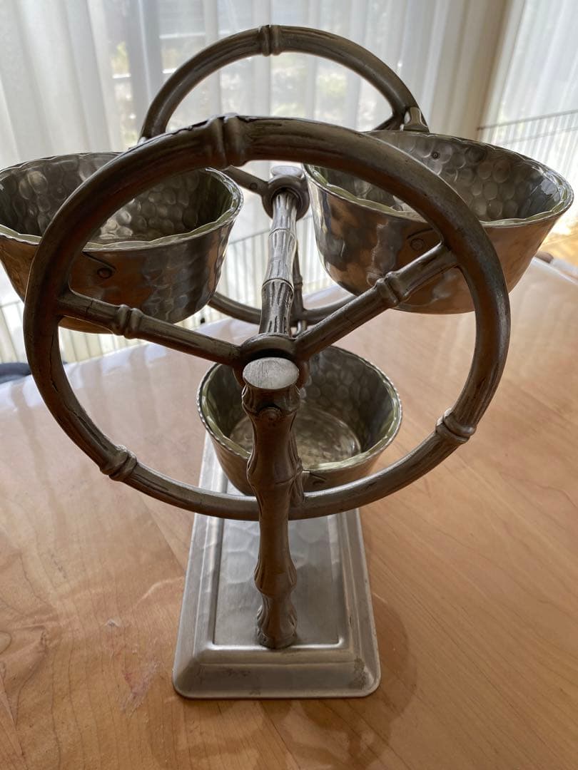 [レア]EVERLAST メタル製　回転式サービングスタンド　ファイヤーキング