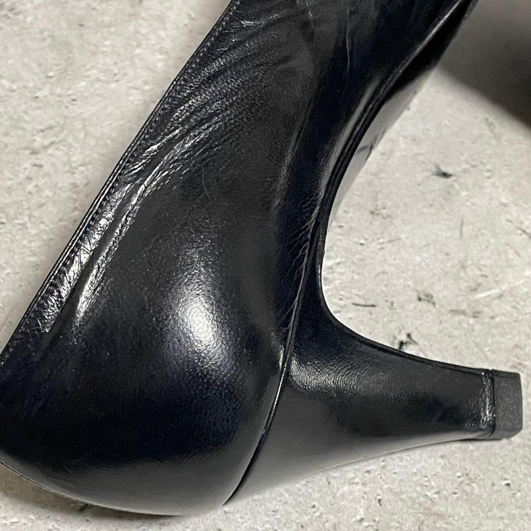 シャネル　CHANEL （35） レザーパンプス　ココマーク　フォーマル　黒