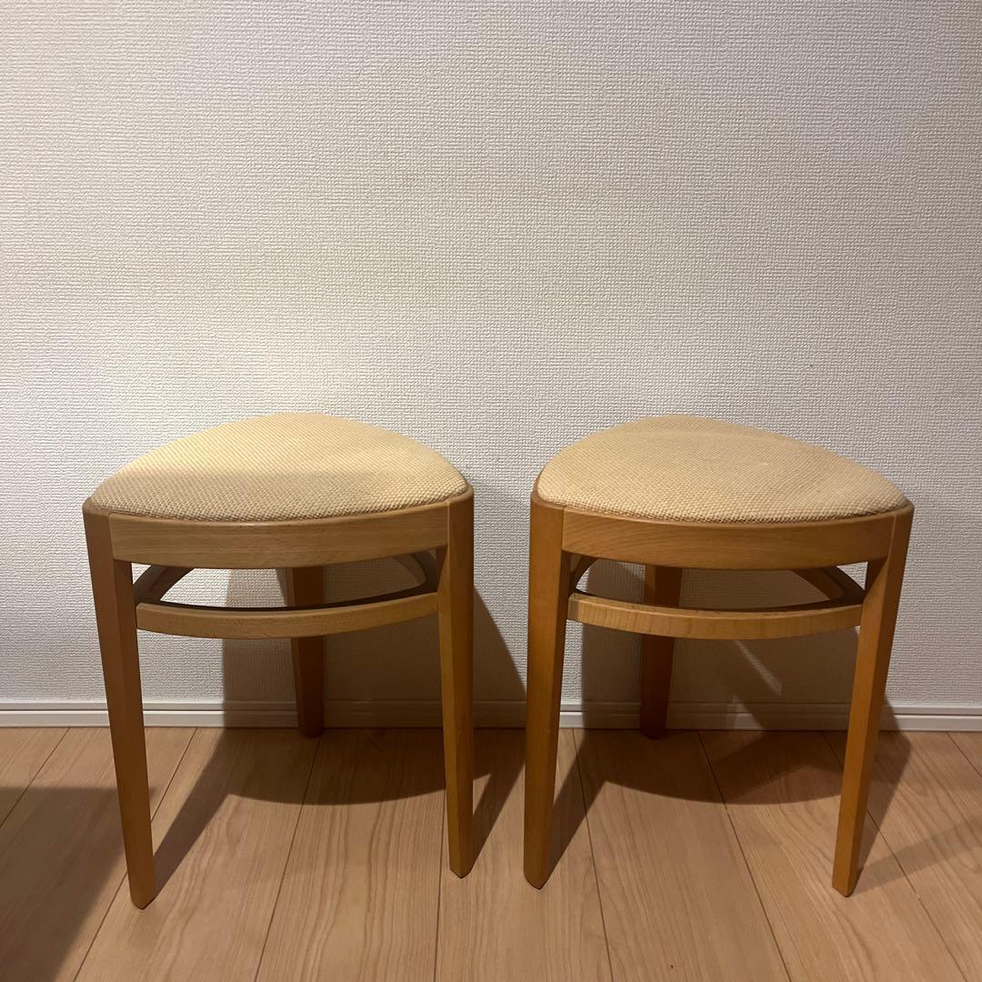 北欧　ビンテージ　デザイン　ゴマスツール　2脚セット