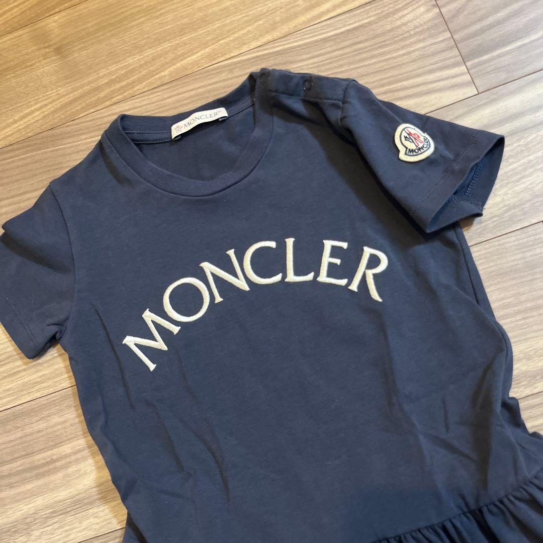 MONCLER 定番 ロゴ刺繍 ワンピース