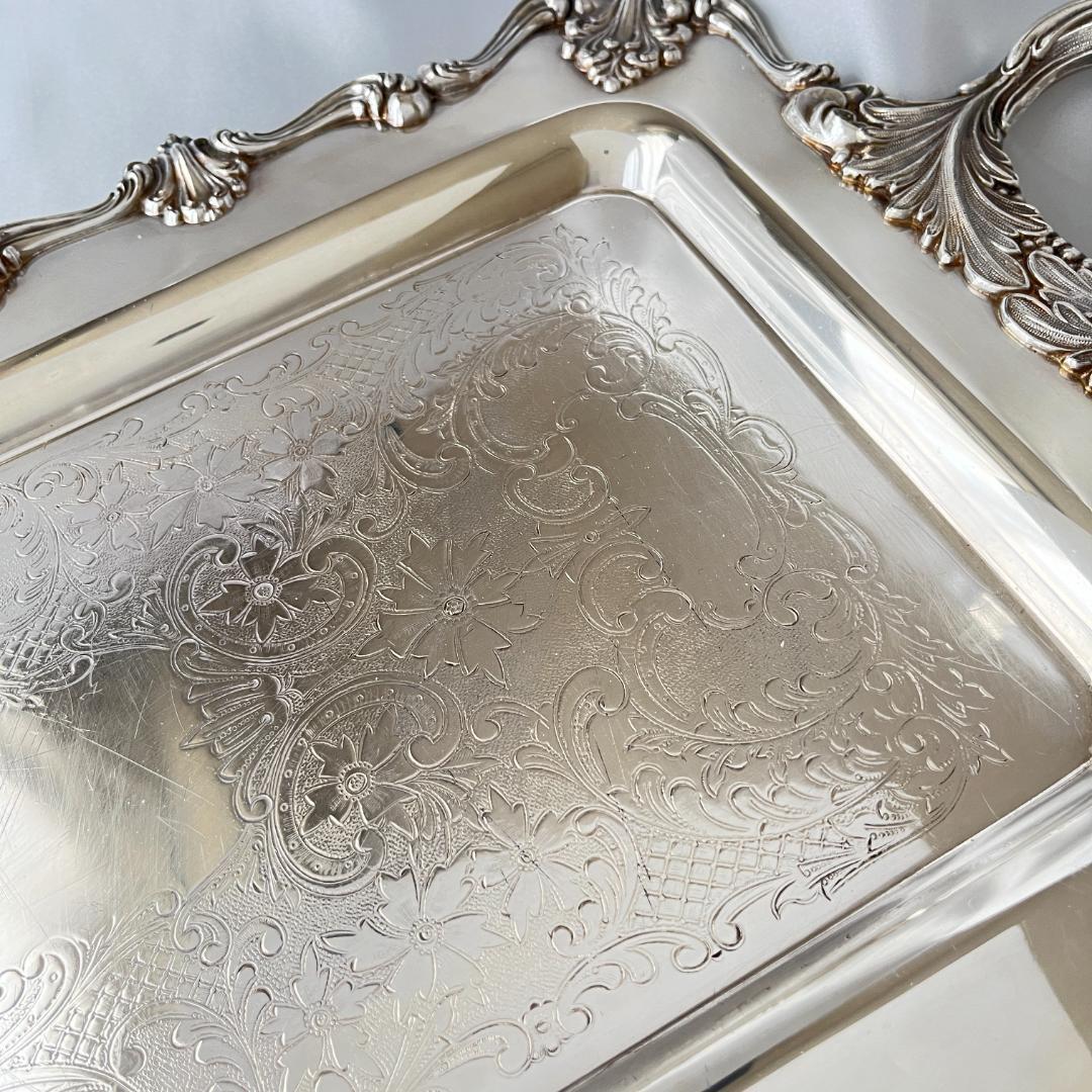 【ギャラリートレー】 ロングタイプ 56cm ハンドル/飾りフット 大型