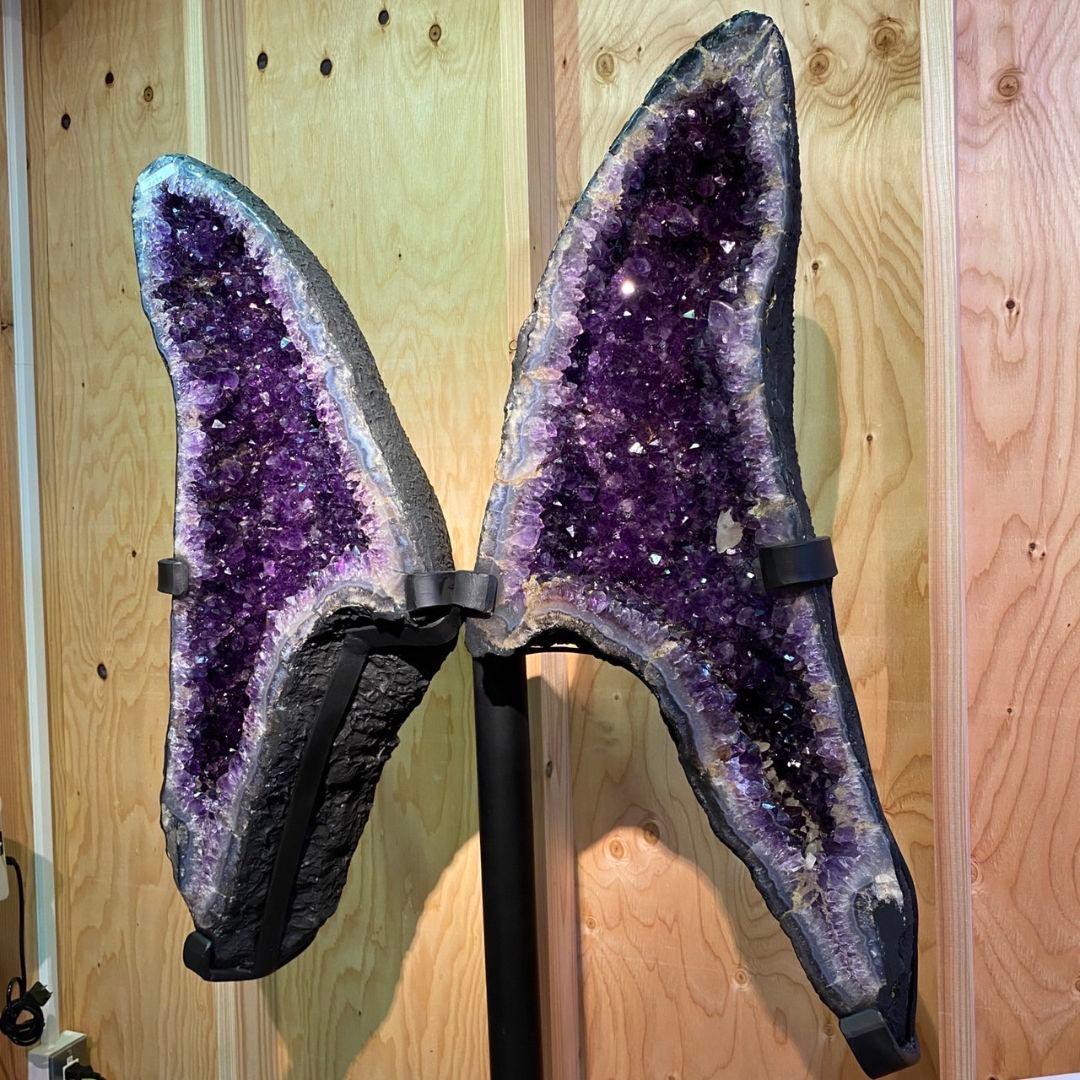 バタフライ型　アメジストペアドーム