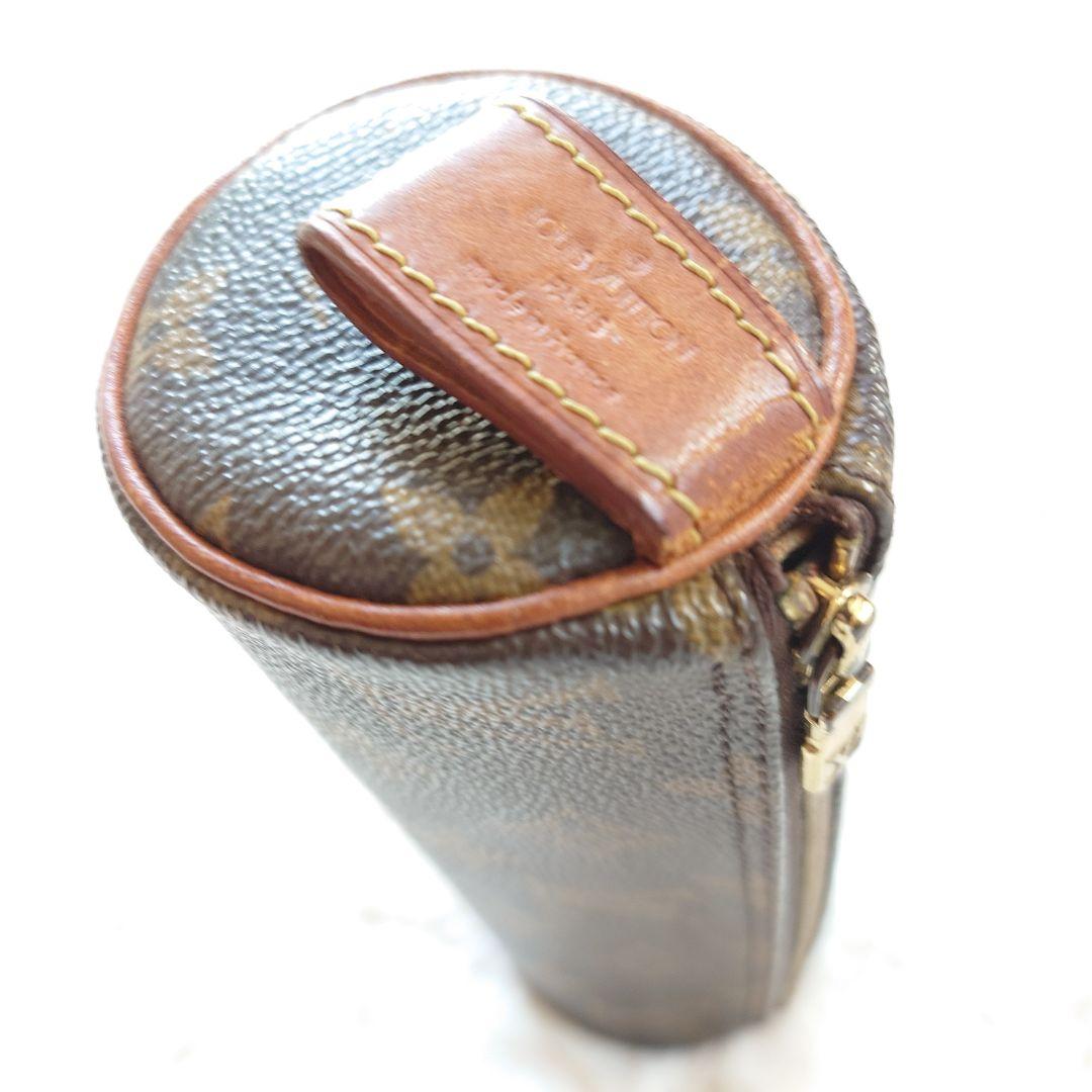 M*u様 正規品 ルイヴィトンモノグラム ロングポーチ ペンケ−ス丸型