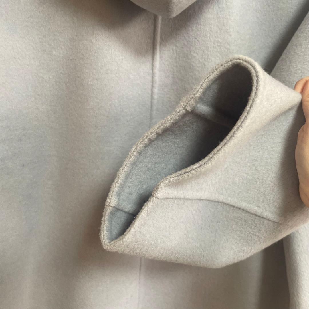 ballsey プレミアムウールリバーフーデットショートコート